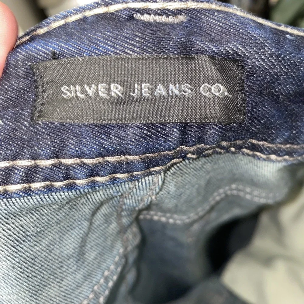 Men's Dark Wash Silver Jean Company‎ Allan Jeans Straight Leg 32x32